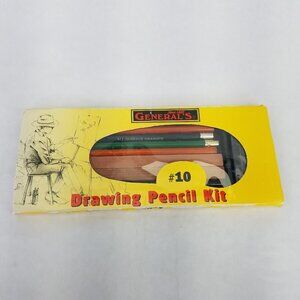Vintage General's Drawing Pencil Kit #10 Includes 12/Pencils/Charcoals NEW